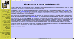 Desktop Screenshot of macpuissancedix.com