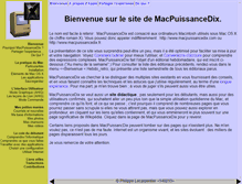 Tablet Screenshot of macpuissancedix.com